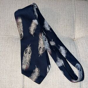 Christian Dior feather tie